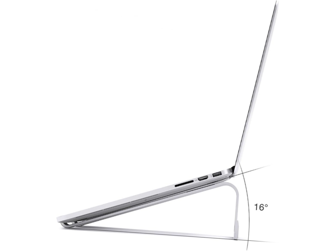 Soporte Ligero Ergonómico Y Ventilado De Aluminio Para Portátil, Ideal Para La Oficina.