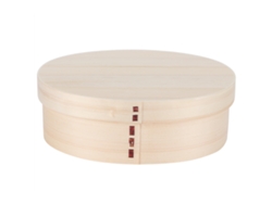 Fiambrera de madera de 17,5 x 13,5 cm, fiambrera bento portátil para estudiantes y trabajadores.