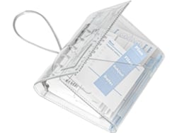 Carpeta Para Portátil | Carpeta Tríptico Recargable A7 Con Múltiples Bolsillos