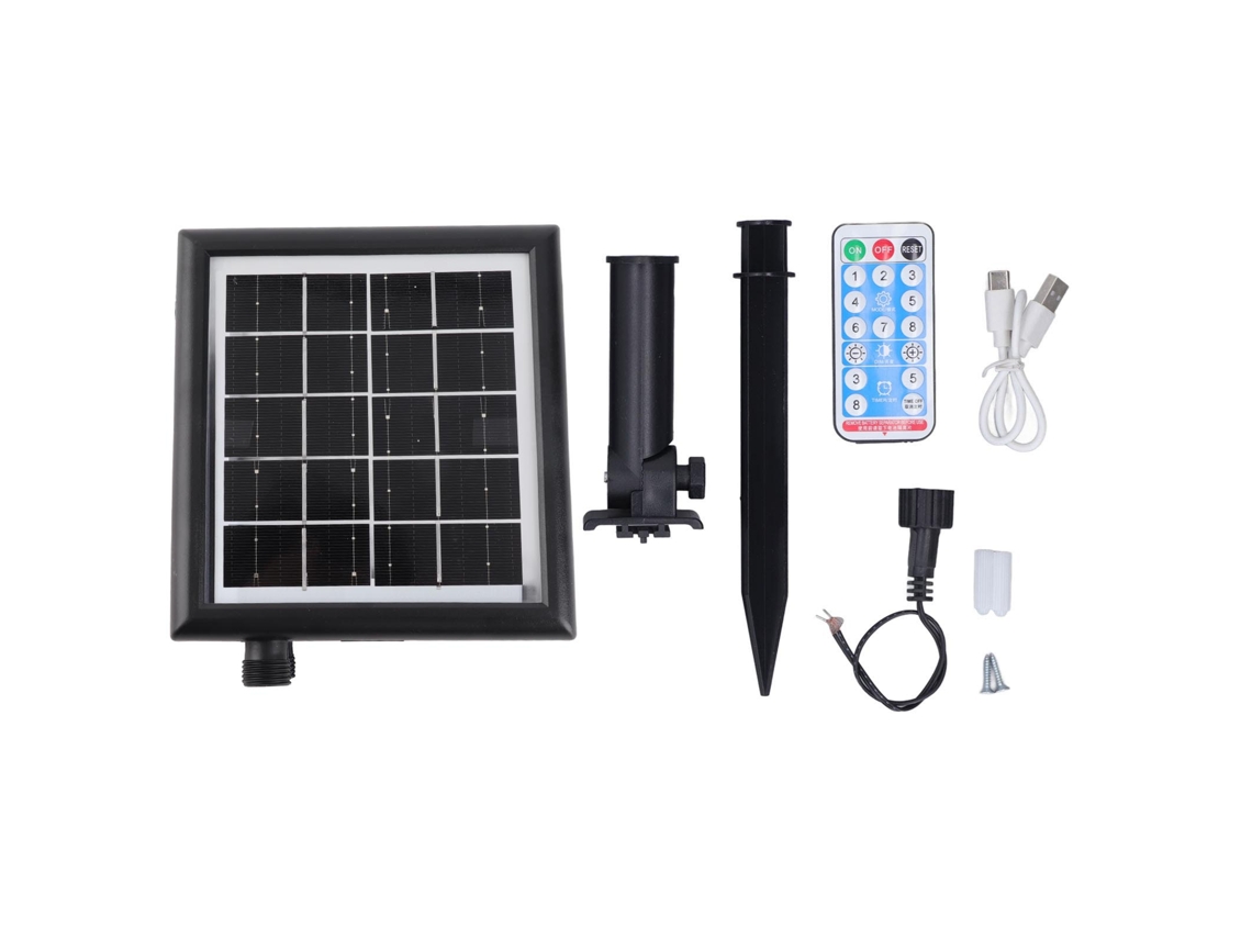 Caja De Control Para Guirnaldas De Luces Solares Con 4 Niveles De Brillo Y 8 Modos De Parpadeo, Protección Ip65, Panel De 4,5 V/24 V