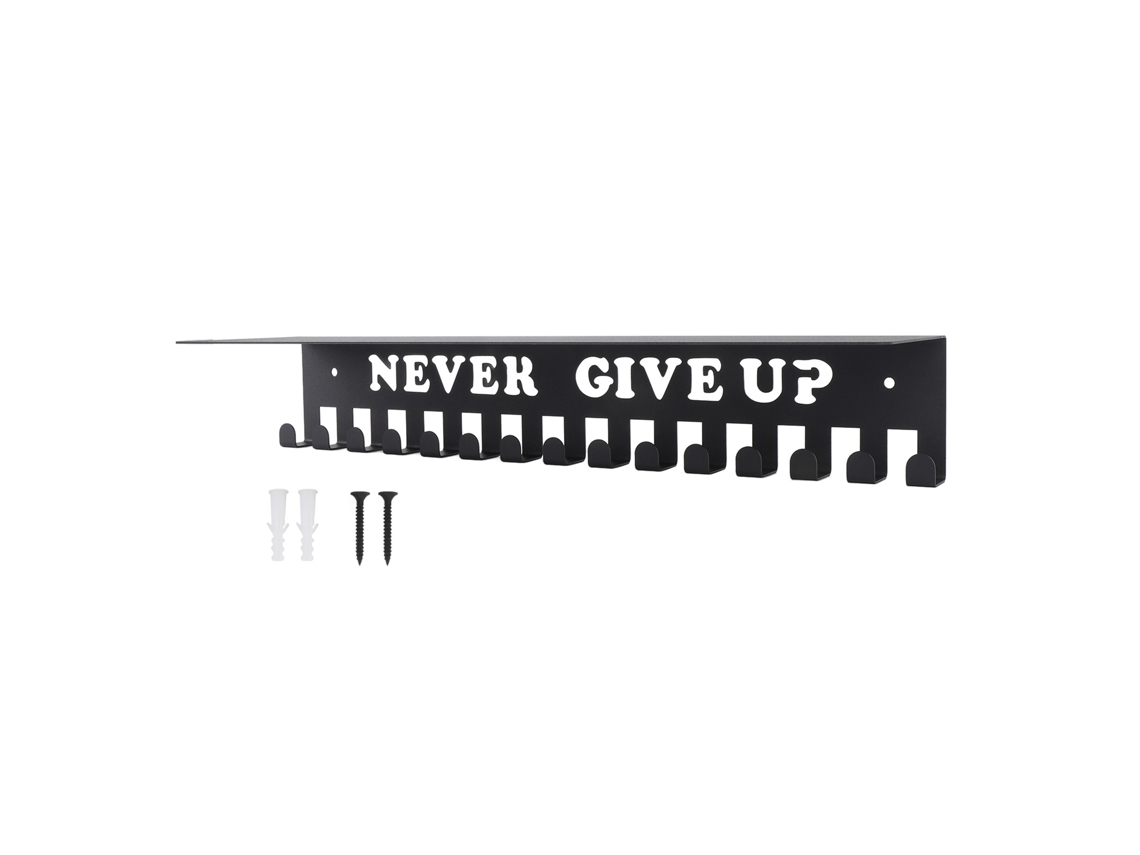 Estante Para Medallas De Pared Con Múltiples Ganchos, Fabricado En Hierro, Soporta Hasta 15 Kg, Ideal Para Salón, Gimnasio O Recibidor.