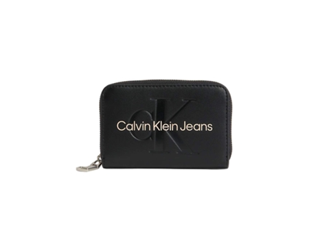 Cartera de Mujer CALVIN KLEIN Authentic Piel Sintética Negro