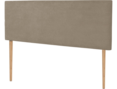 Cabecero DHOME Tapizado (Marrón - Tela - 110 x 5 x 105 cm)