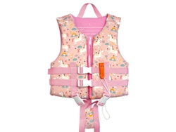 Chaleco Salvavidas Infantil, Para Niños Que Pesen Entre 23 Y 41 Kg, Perfecto Para Piscina, Playa Y Barco, Rosa, Talla L