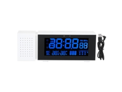 Reloj Digital Multifuncional Con Alarma, Luz Nocturna, Sensor Infrarrojo, Radio Fm De 5v Y Puerto Usb.