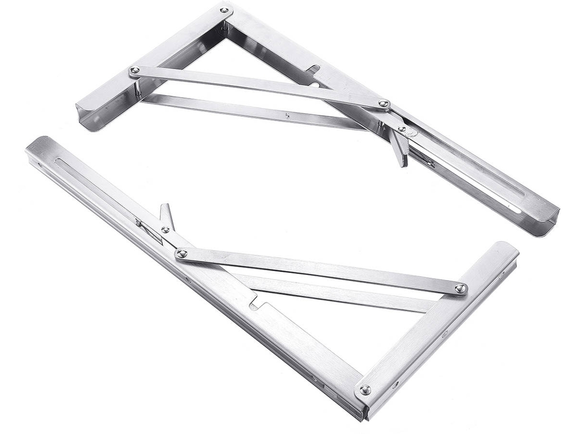 Soporte de Estantería KING DO WAY  FS1 (Plateado - 201 Acero Inoxidable - 35.5 x 17.5 cm)
