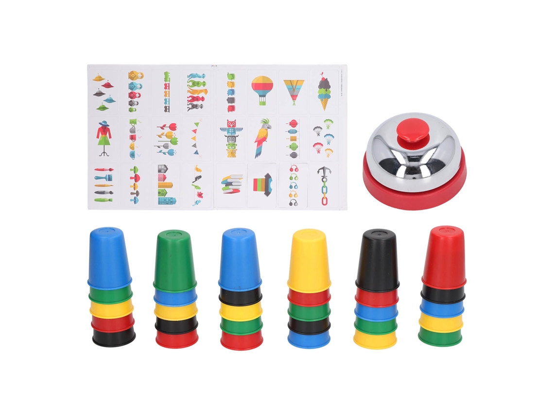 Juguete Educativo: Vaso Apilable, Juego De Cartas Interactivo Y Colorido Para Bebés.