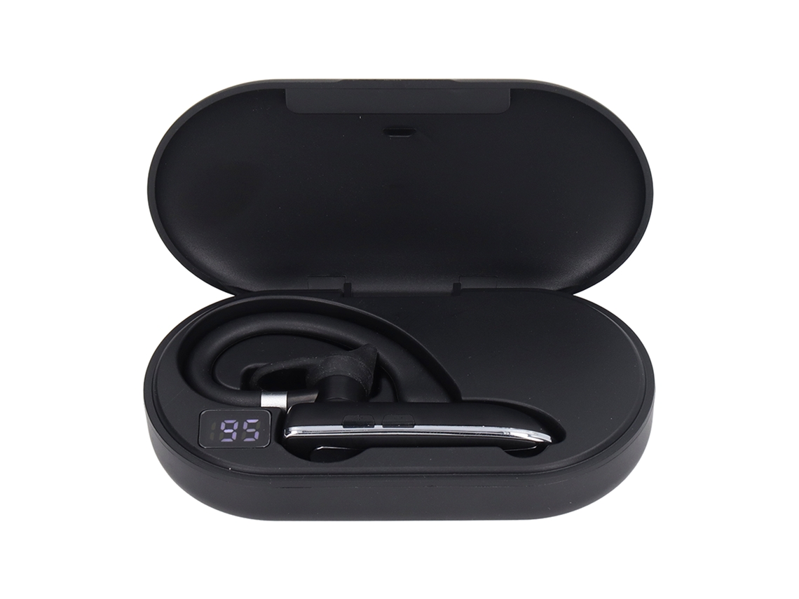 Auriculares Mono Giratorios Manos Libres Bluetooth Con Cancelación De Ruido Y Estuche De Carga Para Deportes Y Trabajo.