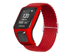 Correa de nailon trenzada ajustable con funda Ly para bicicleta eléctrica TomTom Runner 2/3/Spark/Adventurer