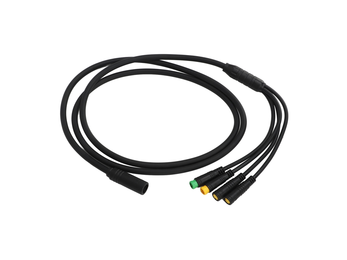 2026-cable De Conversión De Motor De Bicicleta Impermeable 1 A 4 Para Motor Bafang Bbs01 Bbs02 Extensión 1.2m