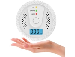 Detector De Monóxido De Carbono Con Pantalla Led Y Alarma Sonora Y Visual De 85 Decibelios.