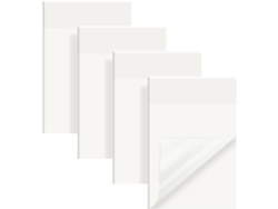 (75*50 Mm) Notas Adhesivas Transparentes, 200 Hojas, Impermeables, Reutilizables