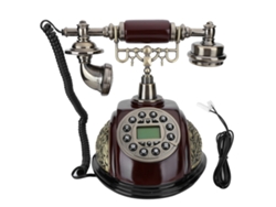 Teléfono de escritorio multifuncional vintage con remarcación