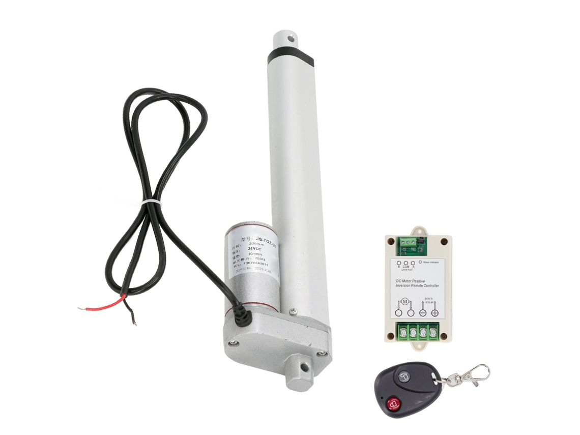 2026velora-actuador Lineal 200mm 750n Ip65 Motor Eléctrico 24v Control Remoto Sofá Cilindro