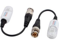2 unidades de transceptores balun de video pasivos HD CVI TVI AHD UTP trenzado blanco CHABERLU