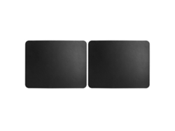 2 Piezas Alfombrilla Para Ratón De Cuero Pvc Negro 27x21cm Impermeable Tapete De Escritorio Protector Para Ratones