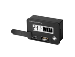 Comprobador De Capacidad Y Voltaje De Baterías De 8-30 V Cc. Voltímetro Digital Con Alarma Y Memoria De Fallos.