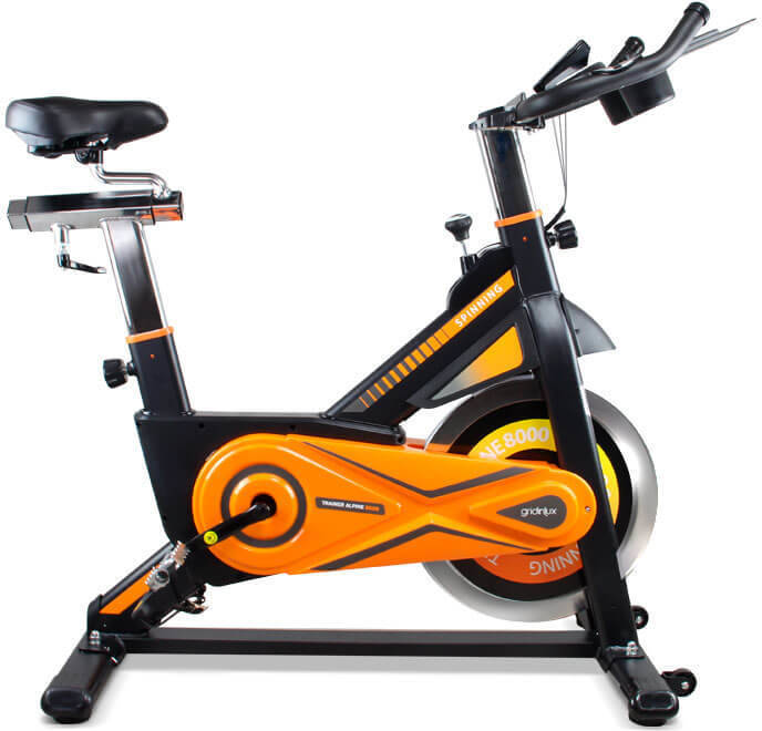Bicicleta de Spinning GRIDINLUX  Alpine 8000 (107 x 54 x 114 cm - Volante de Inercia: 25Kg)