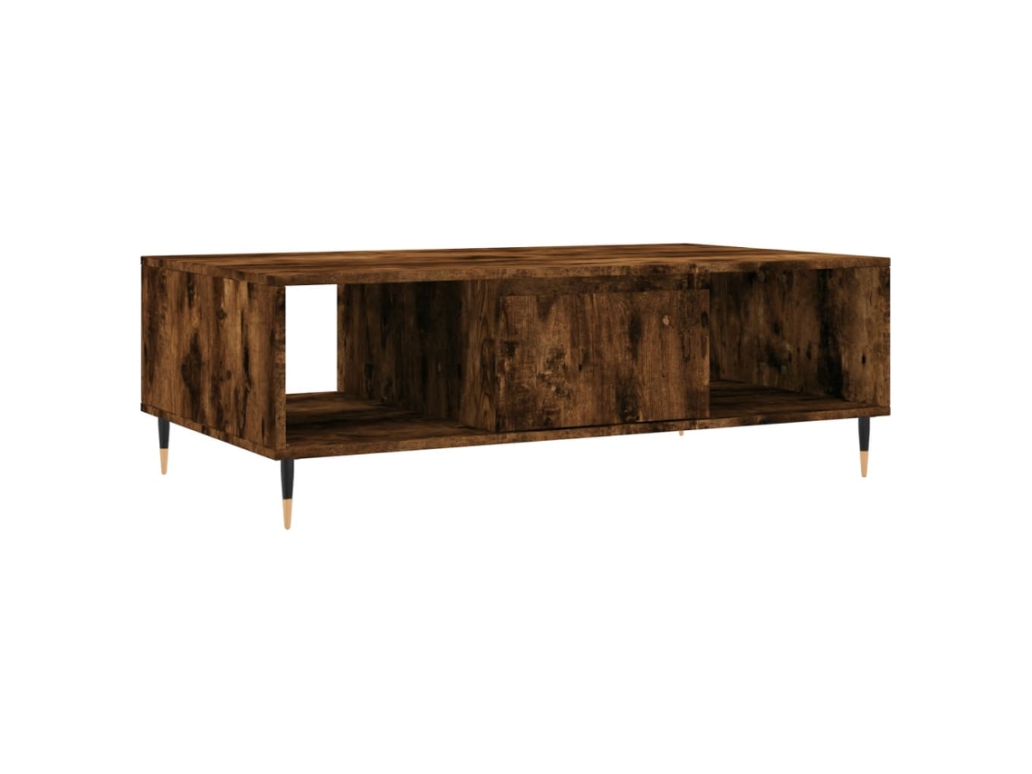 Maison Exclusive - Mesa De Centro Madera De Ingeniería Roble Ahumado 104x60x35 Cm