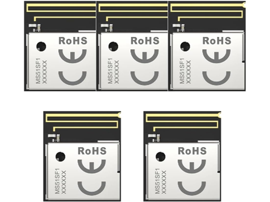 5 Módulos Bluetooth Compactos De Bajo Consumo. 2 Placas De Circuito Impreso De Antena Ms51sf11 Nrf52833.