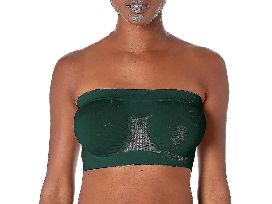 Sujetador elástico sin tirantes para mujer, ideal para el verano de 2026, tallas grandes, sin aros, cómodo, de poliéster, talla ADD.