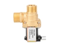 Válvula Solenoide De Latón Normalmente Cerrada Interruptor De Entrada De Agua G1/2" Ca220v