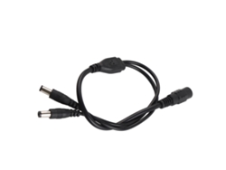 Cable Splitter Adaptador De Corriente 5.5x2.1mm Extensión 1 Hembra A 2 Machos Para Cámara Cctv