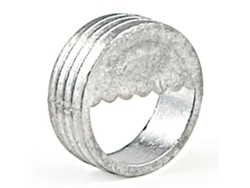 Soporte embutir cilindrico d30x12mm zincado