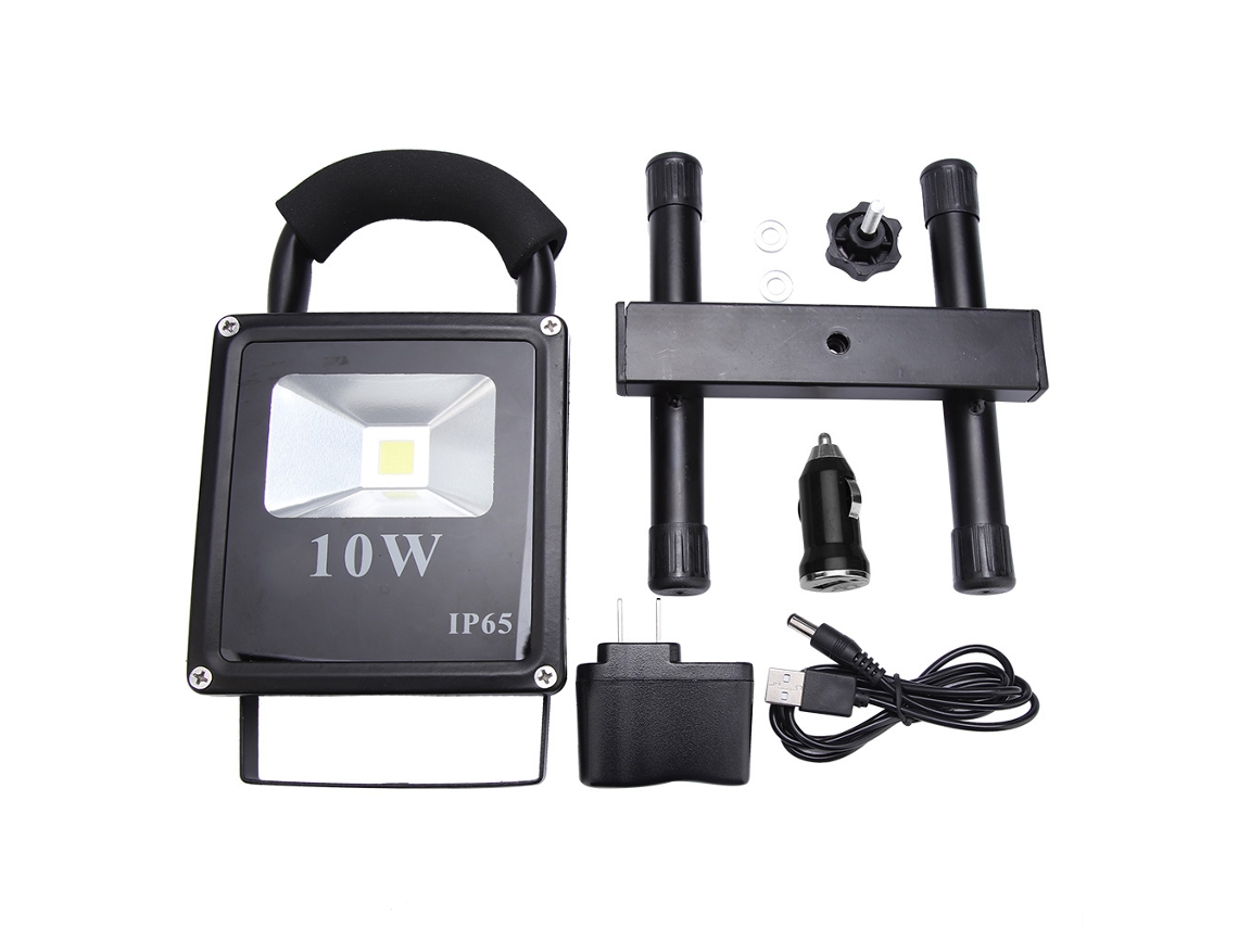 Rebe-linterna Led Portátil De 10w Multifunción Para Camping Y Exterior, Lámpara De Trabajo Y Tienda (negro)