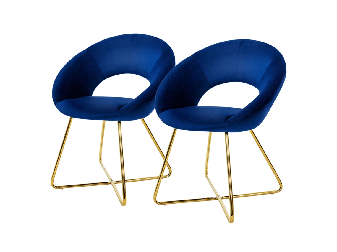 Conjunto de 2 Cadeiras de Jantar Estofadas Cadeiras de Jantar Cadeiras de Sala de Estar Cadeiras de Cozinha ML-DESIGN
