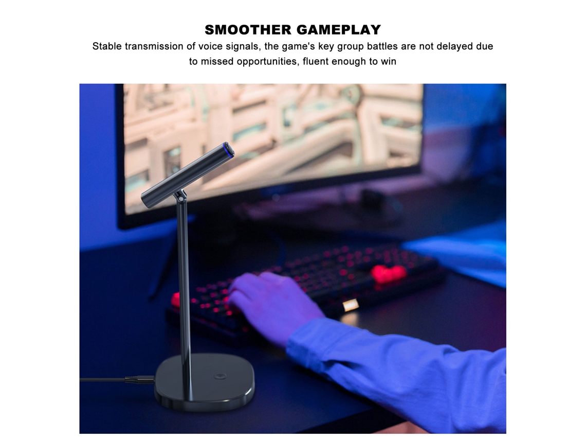 Micrófono De Escritorio Usb Con Reducción De Ruido E Interruptores Táctiles Omnidireccionales De 360 Grados Para Pc.