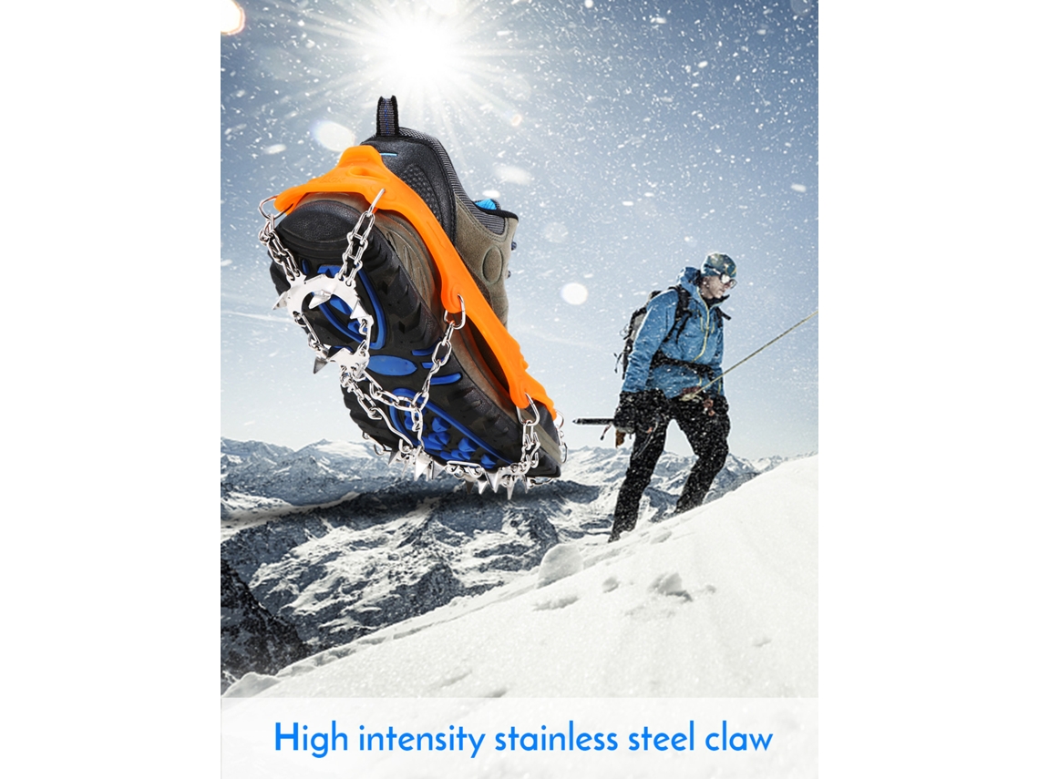 Pinzas De Tracción Lixada Con 19 Puentes De Acero Inoxidable Para Senderismo, Trekking Y Escalada En Hielo Y Nieve.