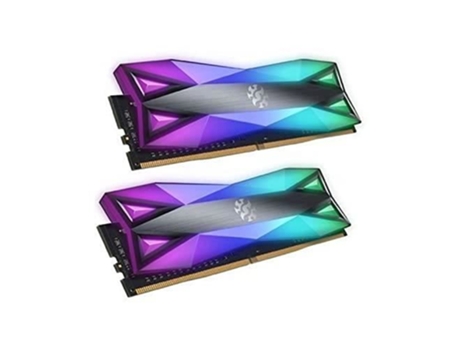 Kit Memoria Dimm Ddr4 16 Gb (2X8 Gb) Adata Xpg Spectrix D60G Rgb Pc4-28800 (3600 Mhz) (Negro) ADATA
