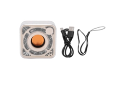 Caixa De Som Bluetooth Portátil 3w Com Som Alto E Grave Profundo Transparente Luzes Coloridas Para Festa Viagem