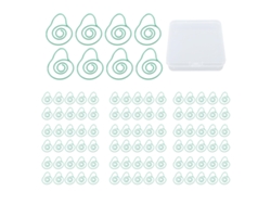 100 Clip De Papel Bonitos Con Diseño De Frutas Lindas Avocado Para Niños, Oficina, Escuela Y Hogar