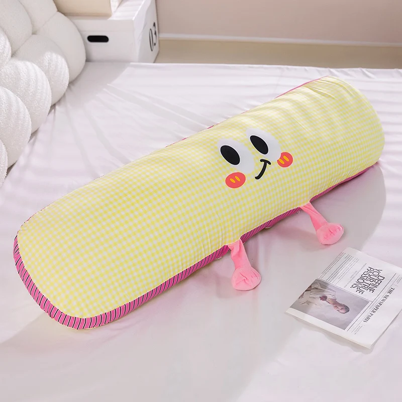 (amarillo, 90 Cm) Almohada De Seda Helada Para Adultos, Cojín Para Sofá, Almohada Transpirable De Verano