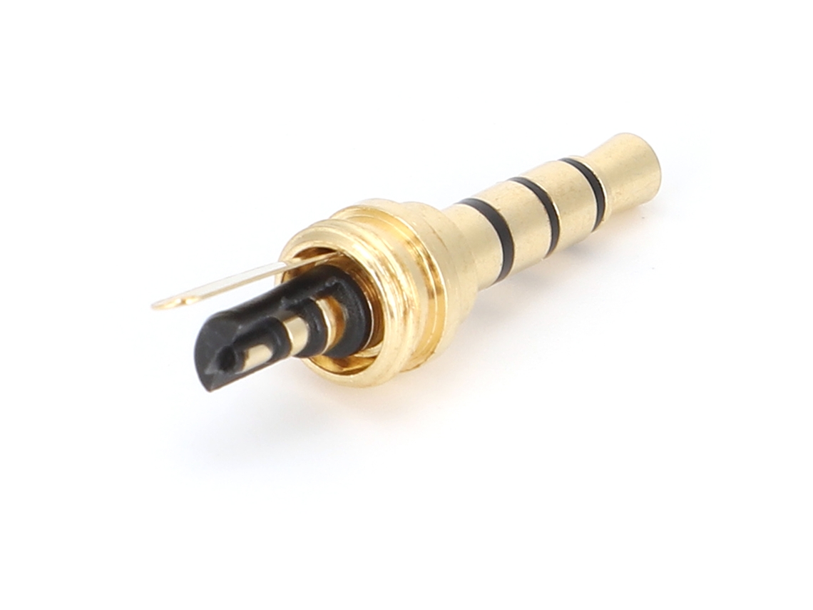 30pcs Conector Fêmea 3,5mm 4 Pole Equilibrado Com Abraçadeira De Cabo Para Fones De Ouvido