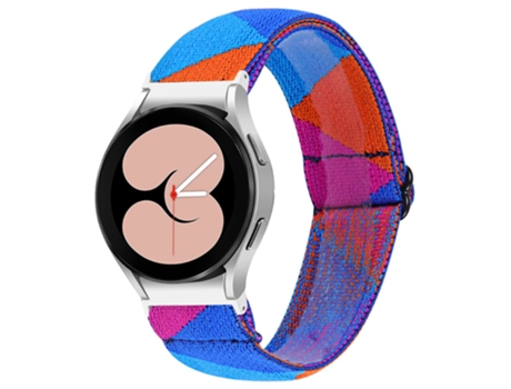 Correa de tela tejida tejido elástico ajustable para Samsung Galaxy Watch4 Active 40mm/44mm/Watch4 Classic 42mm/46mm - j