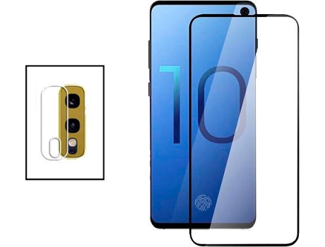 Kit Protector de Cámara Trasera Samsung Galaxy S10e PHONECARE y Cristal Templado 5D Full Cover