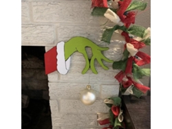Adorno Navideño Ladrón Ornamento Navideño Ladrón Exquisito Divertido Para Ventana Chimenea Pared