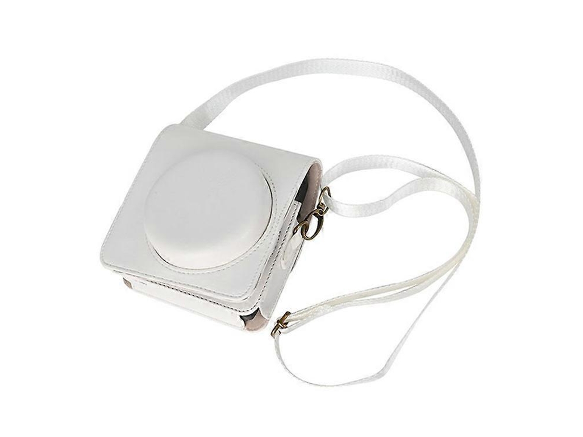 Bolsa para cámara compatible con Fujifilm Instax Mini 99, bandolera de piel sintética con correa para el hombro Facpoet