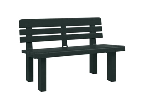 Banco De Jardín VIDAXL Verde Polipropileno (110x52x71 cm)