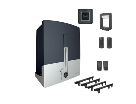 Kit de Motorización de Puerta Corredera con Mando A Distancia, Mando Bluetooth Y Cremallera CAME
