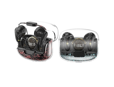 Auriculares Bluetooth True Wireless Dos cables negros