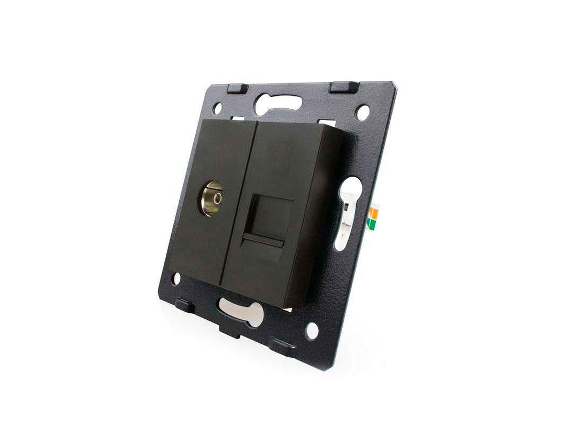 Mecanismo de Empotrar Tv + Teléfono Rj11 LEDBOX