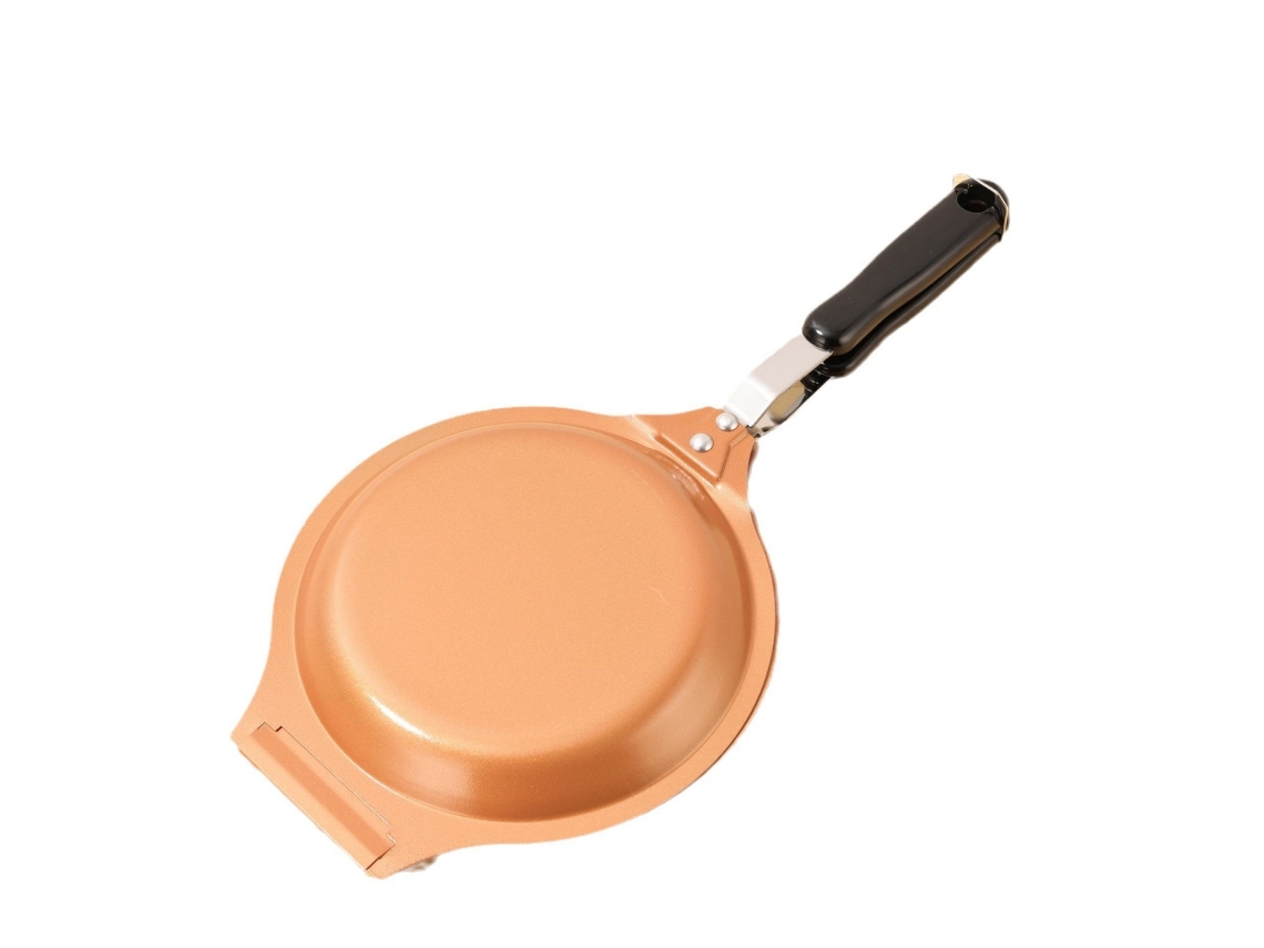Vylara Sartén De Doble Cara Multifuncional Plegable Para Desayuno, Bistec Y Tortitas
