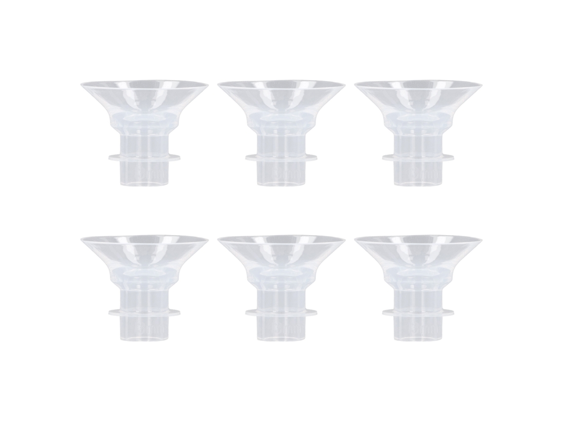 6 Insertos De Ventosa De Silicona De 13 Mm Para Extractor De Leche Portátil De 24 Mm, Manos Libres.