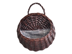 Maceta Colgante De Mimbre Para Jardín