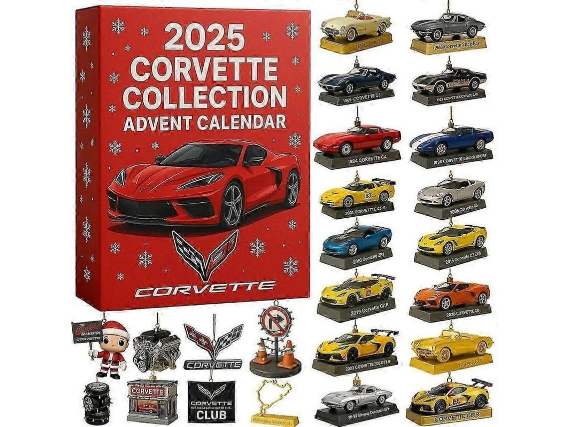 Calendario De Adviento De Colección De Coches Corvette 2025