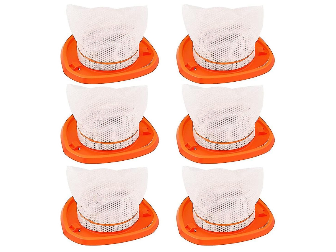 Paquete de 6 filtros de repuesto para aspiradoras de mano Blackdecker Hnvcf10
